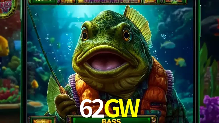 Personagem de peixe pescador do popular jogo de slot com tema de pescaria, uma das emocionantes opções de caça-níqueis para jogar e ganhar no cassino 62GW.